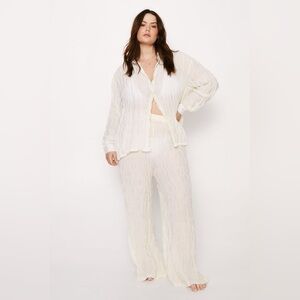Nasty Gal Textured Cream Set